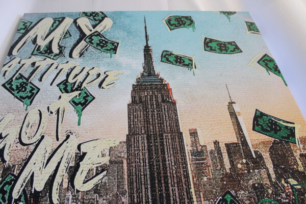 Giant Canvas of Donald Duck in NYC Stretched Ready to Hang Painting 70 x 45 - Image 4