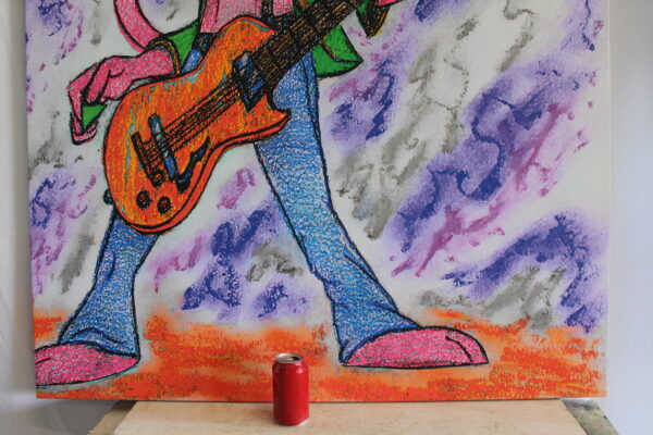 Cartoon Pink Panther Stretched Ready to Hang Canvas Large Painting 70 x 45 - Image 5