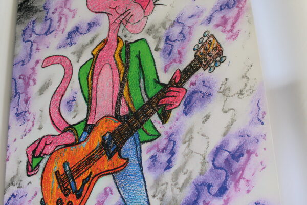 Cartoon Pink Panther Stretched Ready to Hang Canvas Large Painting 70 x 45 - Image 6