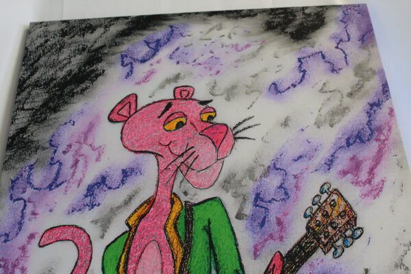 Cartoon Pink Panther Stretched Ready to Hang Canvas Large Painting 70 x 45 - Image 8