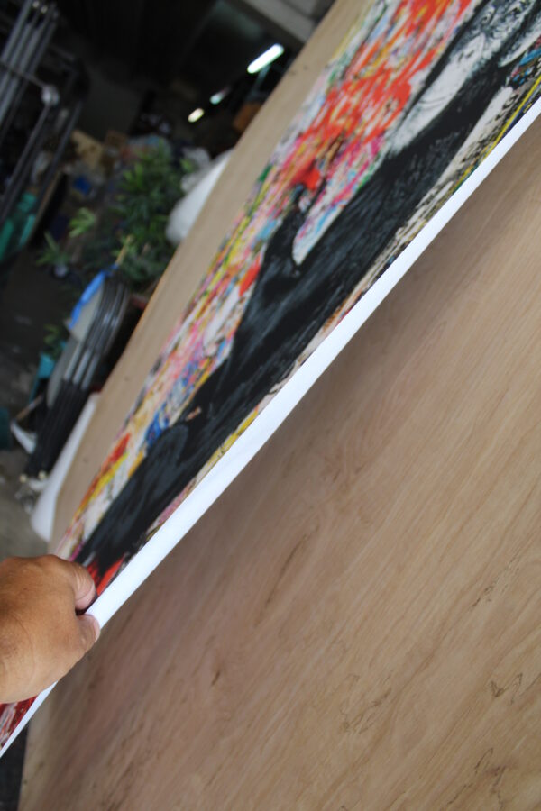 Unframed Giant Canvas Painting of Monkey Spray Painting Graffiti 52 x 74 - Image 5