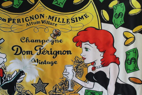 Monopoly Man Dom Perignon ChampagneUnframed Giant Canvas 49 x 70 - Image 6