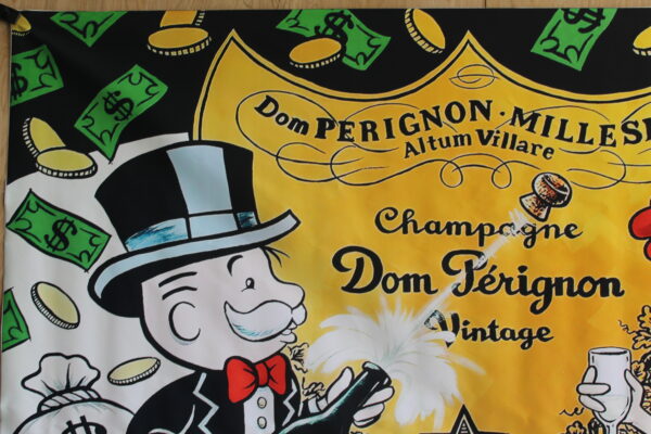 Monopoly Man Dom Perignon ChampagneUnframed Giant Canvas 49 x 70 - Image 11