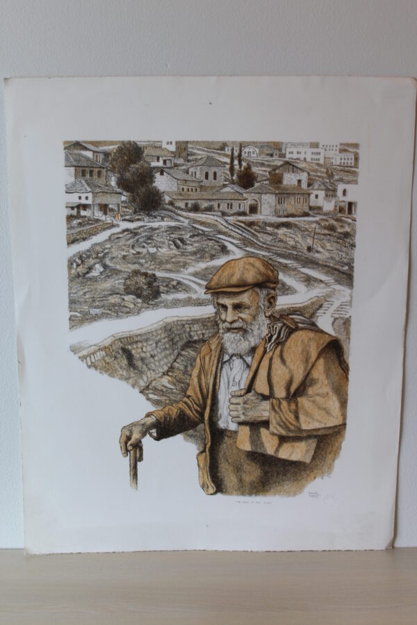 The Road To Mt. Zion Hand Colored Lithograph 14 x 18 - Image 3