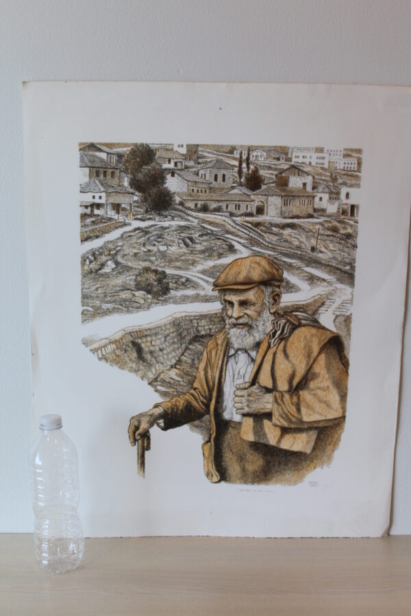 The Road To Mt. Zion Hand Colored Lithograph 14 x 18 - Image 6