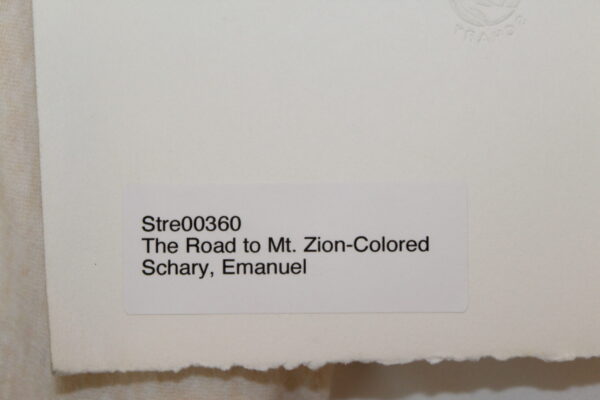 The Road To Mt. Zion Hand Colored Lithograph 14 x 18 - Image 8