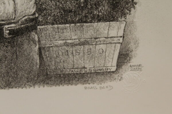 Brass Band by Emanuel Schary Black and White Lithograph 18 x 14 - Image 4