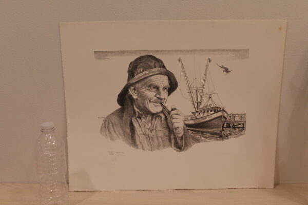 Lobster Man by Emanuel Schary Black and White Lithograph 14 x 10 - Image 5
