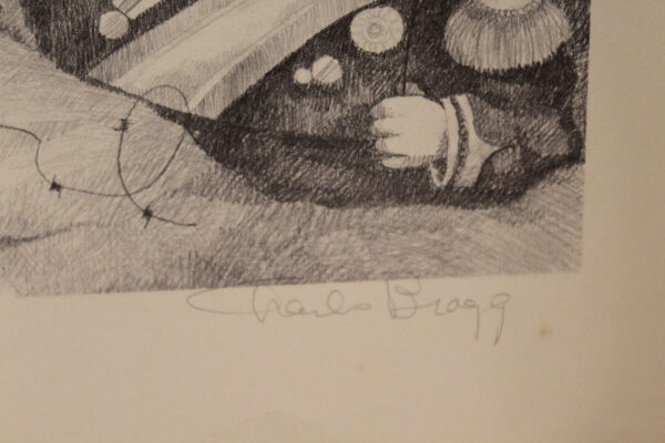 DMZ signed by Charles Bragg Monochromaric Lithograph 20 x 14 - Image 3