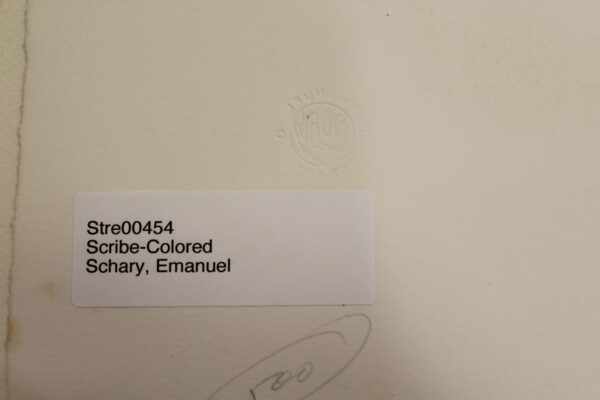 Scribe by Emanuel Schary Colored Lithograph 15 x 10 - Image 7