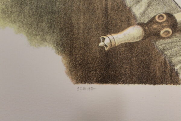 Scribe by Emanuel Schary Colored Lithograph 15 x 10 - Image 8