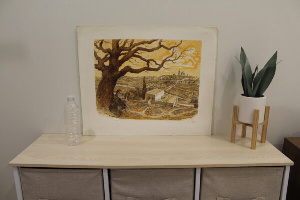 Zion Colored by Emanuel Schary Lithograph 18 x 14 - Image 7