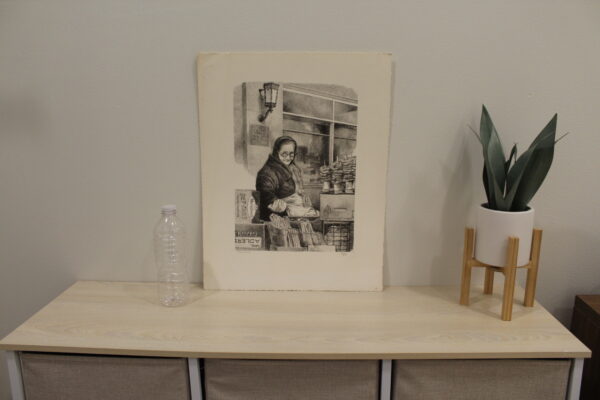 Herald Square by Emanuel Schary Black and White Lithograph 10 x 14 - Image 7