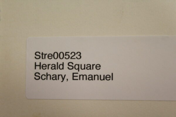 Herald Square by Emanuel Schary Black and White Lithograph 10 x 14 - Image 9