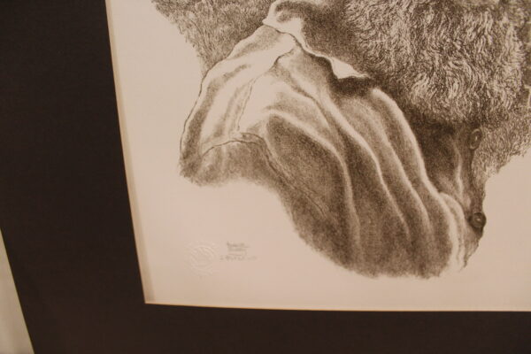 Sailor in Front of Lighthouse Black and White Lithograph 10 x 17 - Image 5