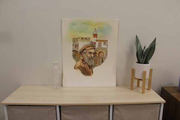 Sailor in Front of Lighthouse Colored Lithograph 10 x 17 - Image 6