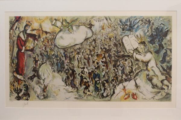 Marc Chagall Painting Biblical Scenes of Exodus 36 x 19