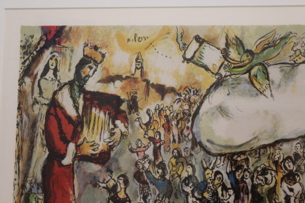 Marc Chagall Painting Biblical Scenes of Exodus 36 x 19 - Image 7
