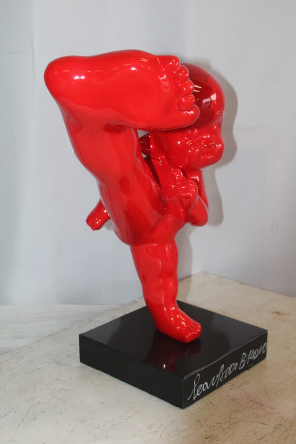 Karate Kid in Motion Red Resin Statue 18" x 8" x 20"H - Image 10