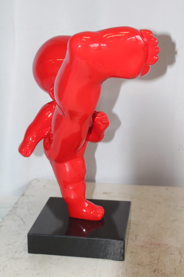 Karate Kid in Motion Red Resin Statue 18" x 8" x 20"H - Image 11