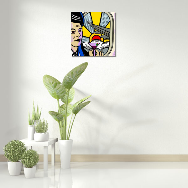 First Class 2, Acrylic Painting, Stretched Canvas, Wall Art by Jozza 30" x 30" - Image 4