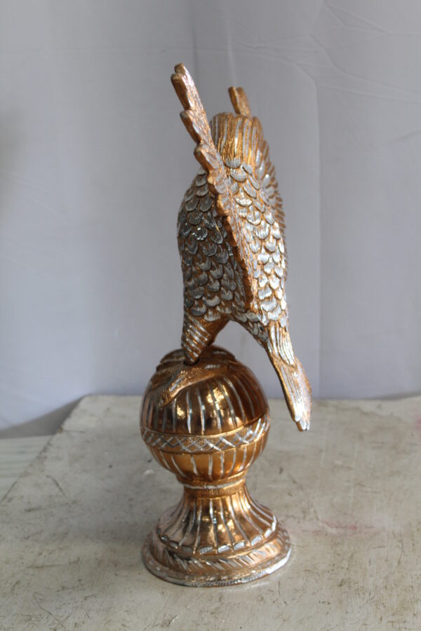 Golden Touched Aluminum Eagle Statue Majestic Home Accent 18" x 7" x 19"H - Image 11