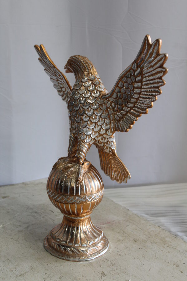 Golden Touched Aluminum Eagle Statue Majestic Home Accent 18" x 7" x 19"H - Image 12