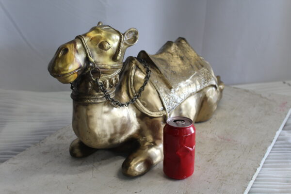 Metal Camel Lying Statue, Desert Majesty for Your Décor 24" x 9" x 13"H - Image 4