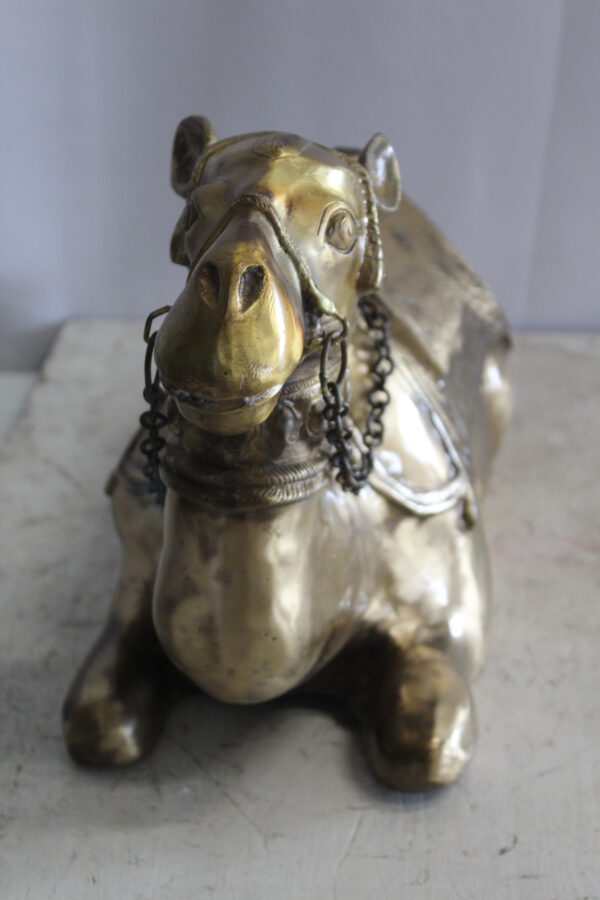 Metal Camel Lying Statue, Desert Majesty for Your Décor 24" x 9" x 13"H - Image 5