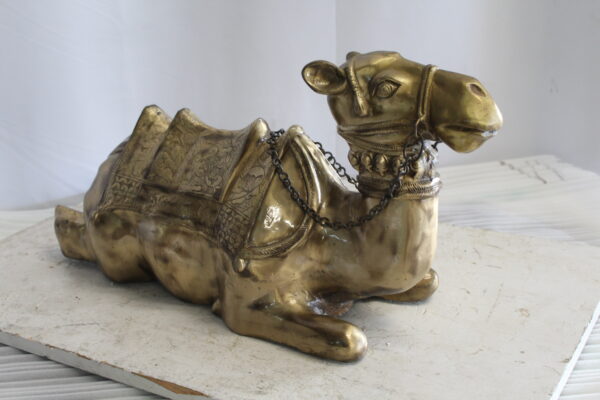 Metal Camel Lying Statue, Desert Majesty for Your Décor 24" x 9" x 13"H - Image 7