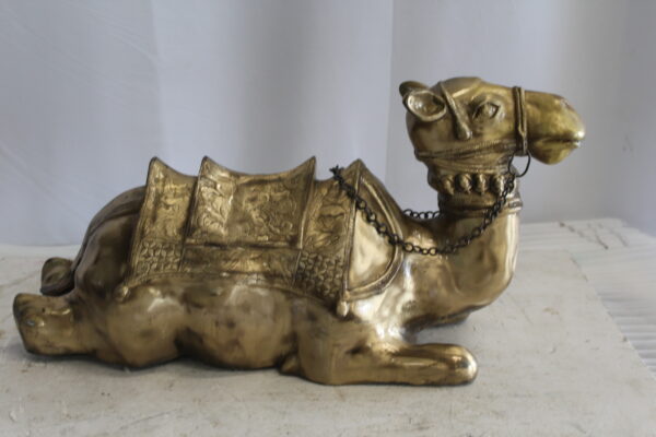 Metal Camel Lying Statue, Desert Majesty for Your Décor 24" x 9" x 13"H - Image 8