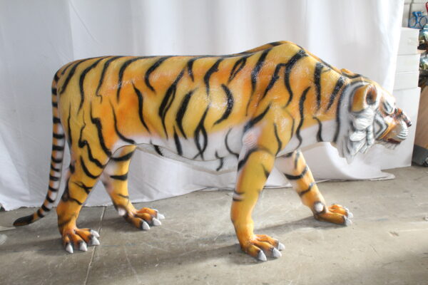 Life Size Fiberglass Tiger Statue, Captivating Majesty 92" x 20" x 40"H - Image 9