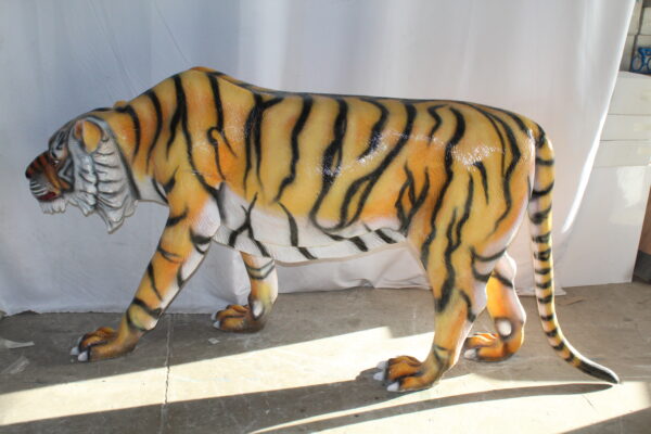 Life Size Fiberglass Tiger Statue, Captivating Majesty 92" x 20" x 40"H - Image 12