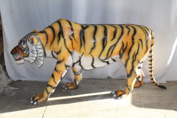 Life Size Fiberglass Tiger Statue, Captivating Majesty 92" x 20" x 40"H - Image 13