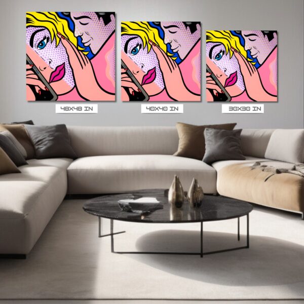 Whisper, Acrylic Painting, Stretched Canvas, Wall Art by Jozza 30" x 30" x 1" - Image 5