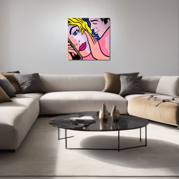 Whisper, Acrylic Painting, Stretched Canvas, Wall Art by Jozza 30" x 30" x 1" - Image 4