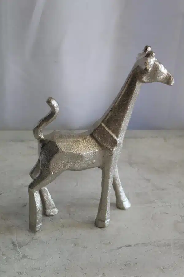 Aluminum Giraffe Statue, Elegant Miniature Accent for Any Space 7" x 3" x 10"H - Image 8