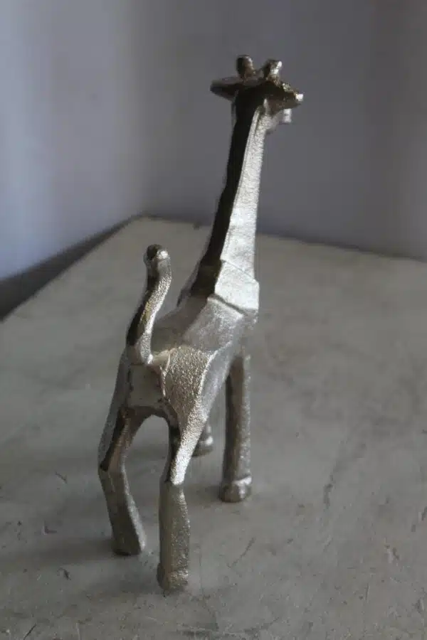 Aluminum Giraffe Statue, Elegant Miniature Accent for Any Space 7" x 3" x 10"H - Image 10