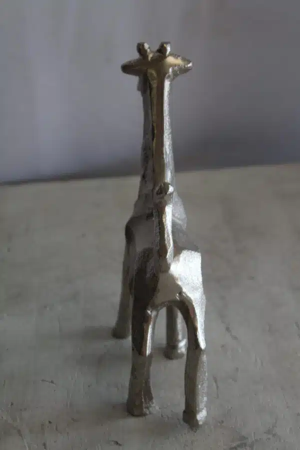 Aluminum Giraffe Statue, Elegant Miniature Accent for Any Space 7" x 3" x 10"H - Image 11