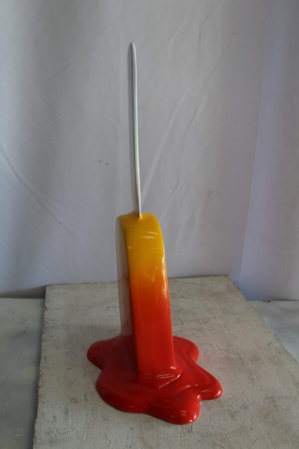 Red and Orange, Giant Popsicle made of Fiberglass 9" x 12" x 24"H - Image 6