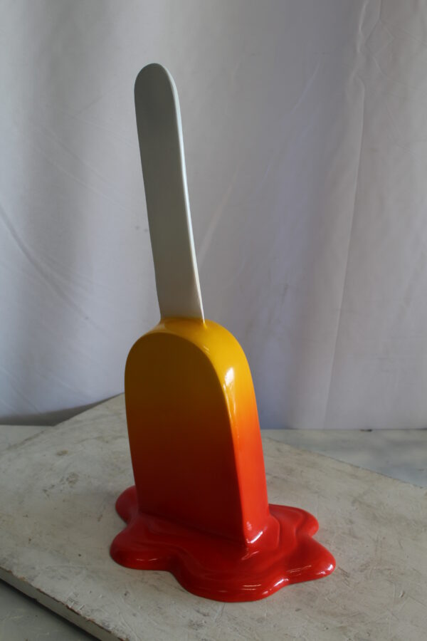 Red and Orange, Giant Popsicle made of Fiberglass 9" x 12" x 24"H - Image 7
