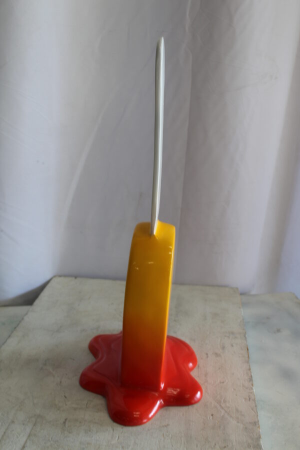 Red and Orange, Giant Popsicle made of Fiberglass 9" x 12" x 24"H - Image 10