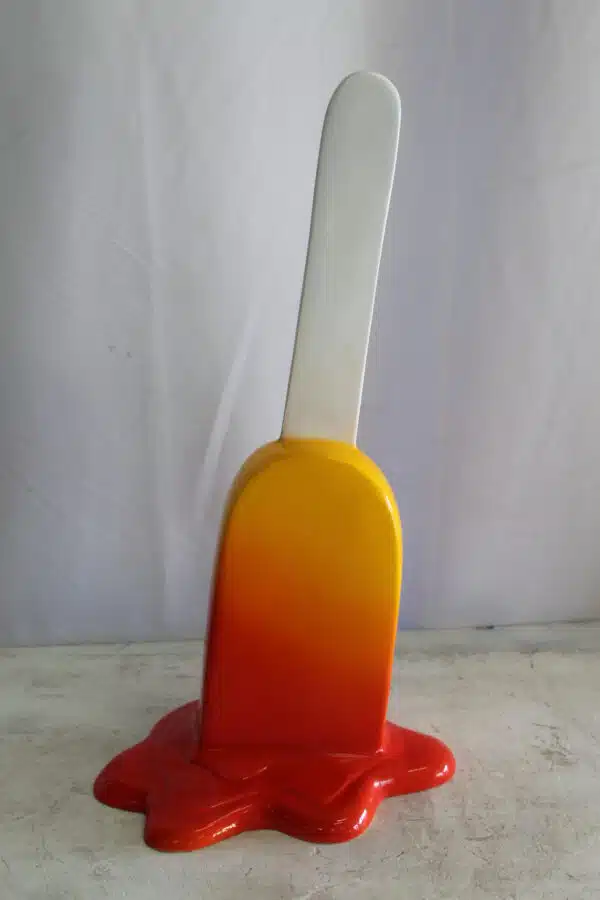 Red and Orange, Giant Popsicle made of Fiberglass 9" x 12" x 24"H - Image 13