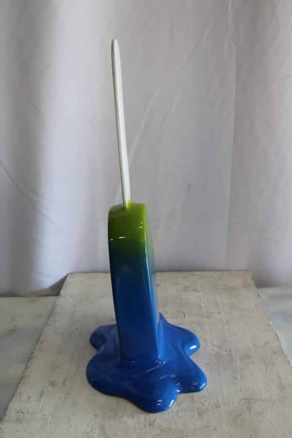 Green and Blue, Giant Popsicle made of Fiberglass 9" x 12" x 24"H - Image 5