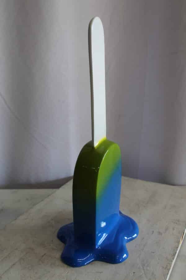 Green and Blue, Giant Popsicle made of Fiberglass 9" x 12" x 24"H - Image 9