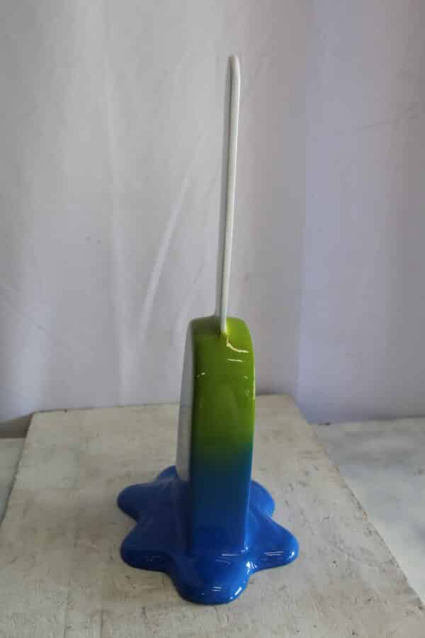 Green and Blue, Giant Popsicle made of Fiberglass 9" x 12" x 24"H - Image 10