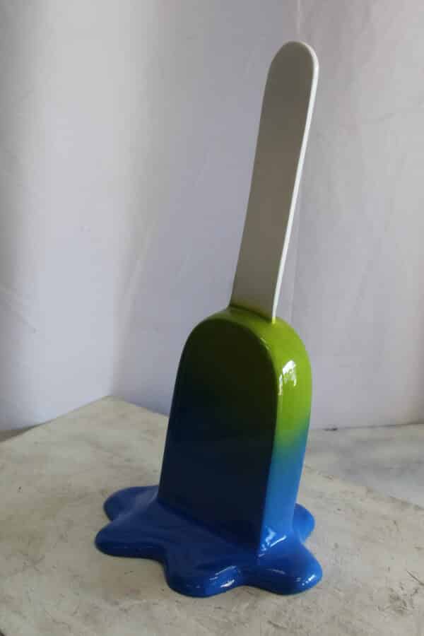 Green and Blue, Giant Popsicle made of Fiberglass 9" x 12" x 24"H - Image 11