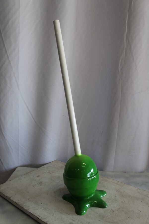 Green Oversized Fiberglass Lollipop Statue 10" x 10" x 34"H - Image 6