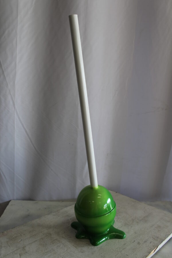 Green Oversized Fiberglass Lollipop Statue 10" x 10" x 34"H - Image 8