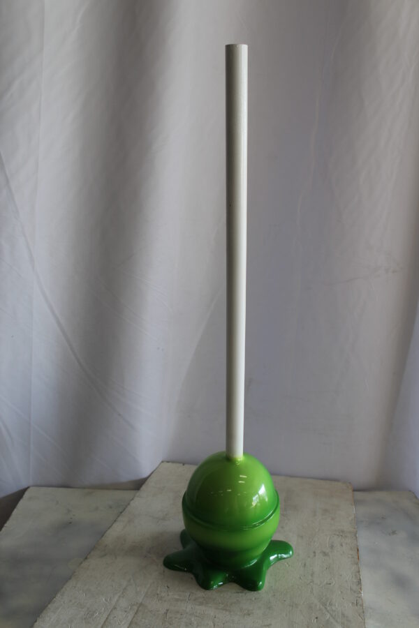 Green Oversized Fiberglass Lollipop Statue 10" x 10" x 34"H - Image 9
